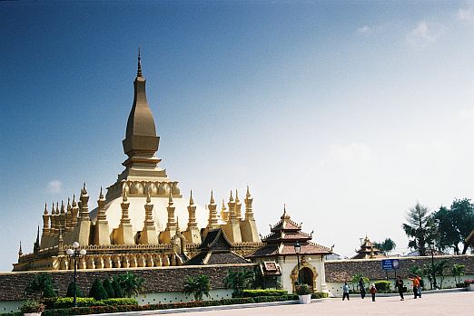 Pha That Luang ve Vientiane